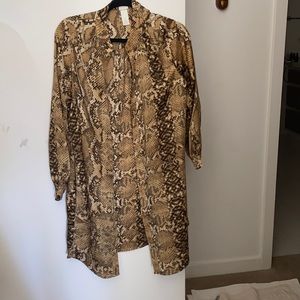 Long H&M Button up top.